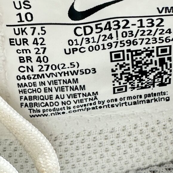 Women's Nike Air Max Excee White Pure Platinum CD5432-132 Size 10 - Picture 11 of 11